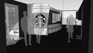 松屋銀座店で開かれる「スターバックス20周年アニバーサリー・アト・松屋銀座（Starbucks 20th Anniversary at Matsuya Ginza）」のイメージ。