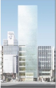 2017年春に開業するミキモト本店ビルの完成イメージ図。