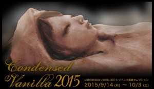 ヴァニラ画廊で9月14日から10月3日まで開催される「コンデンスド・ヴァニラ2015」のフライヤー。