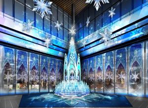 11月13日から12月25日まで丸ビルなどで開催される「ブライト・クリスマス（Bright Christmas）2014 丸の内（Marunouchi）」で、丸ビル内に展示されるクリスマスツリー（イメージ、(C)Disney）。